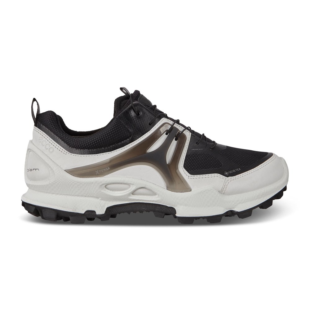 ECCO Mens Sneakers White/Black - Biom C-Trail Low Gtx - MHN-261058